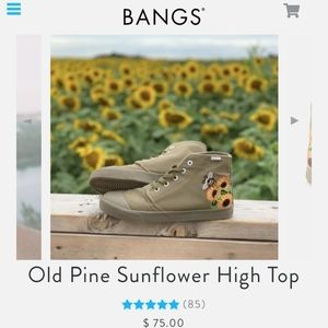 (NWT) Bangs Shoes ~ Old Pine Sunflower edition